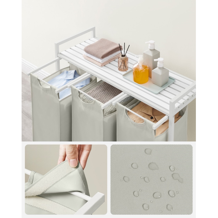 Cesto para roupa REX branco