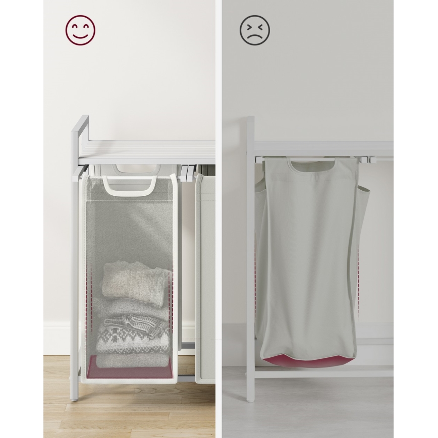 Cesto para roupa REX branco