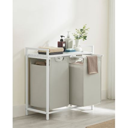 Cesto para roupa REX branco