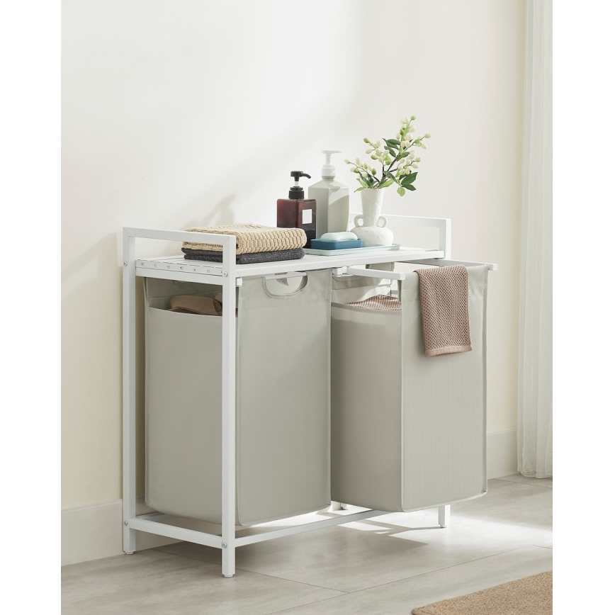 Cesto para roupa REX branco