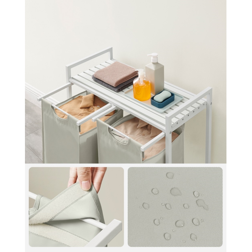 Cesto para roupa REX branco