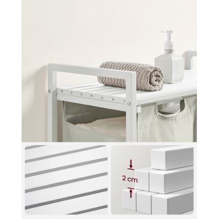 Cesto para roupa REX branco