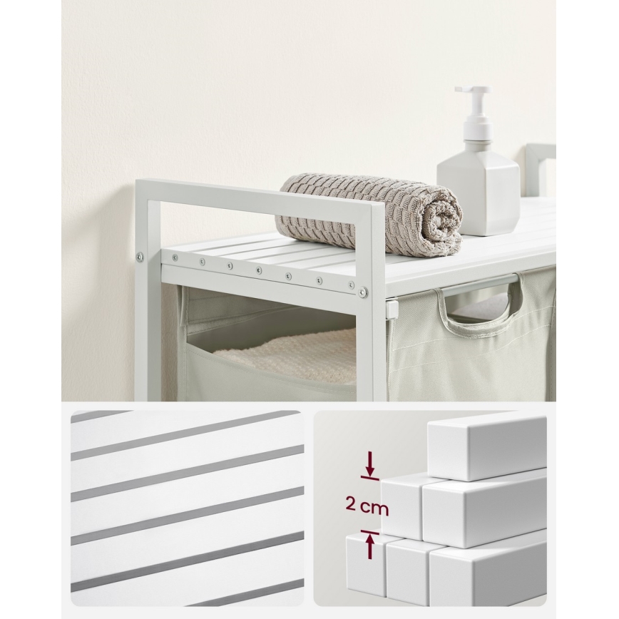 Cesto para roupa REX branco