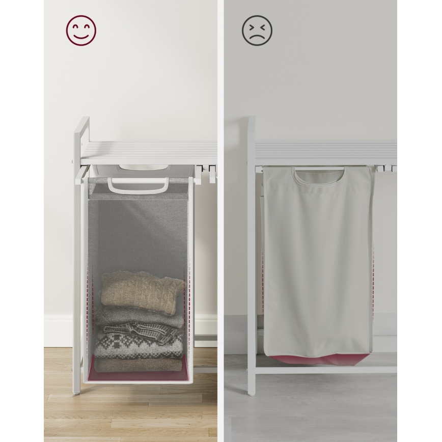 Cesto para roupa REX branco