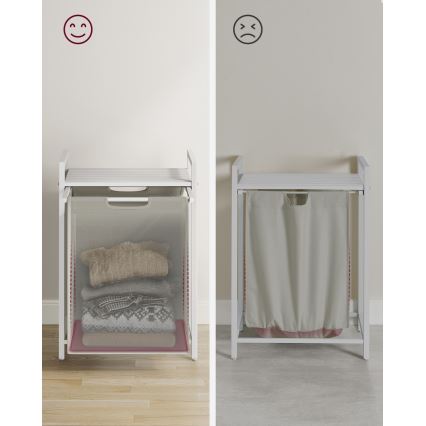 Cesto para roupa REX branco