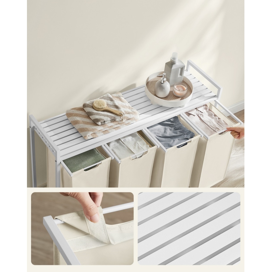 Cesto para roupa REX branco