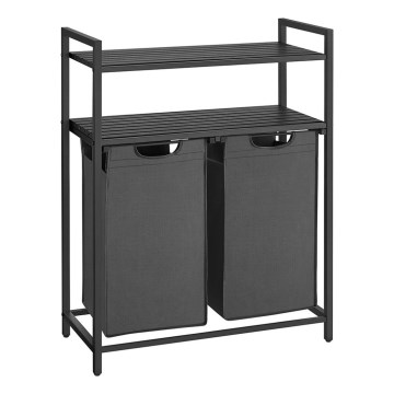 Cesto para roupa REX cinzento