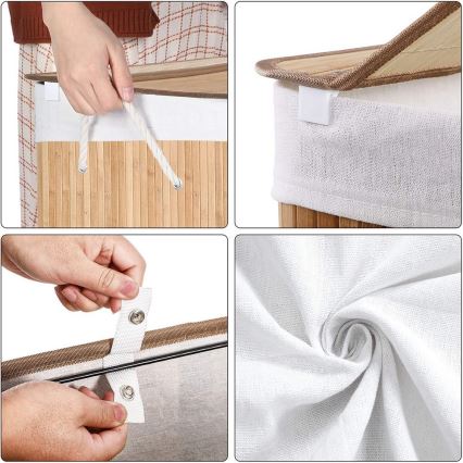 Cesto para roupas GUS marrom