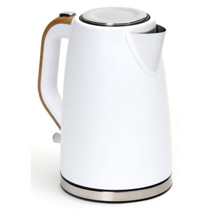 Chaleira 1,7 l 2400W/230V aço inoxidável/branco