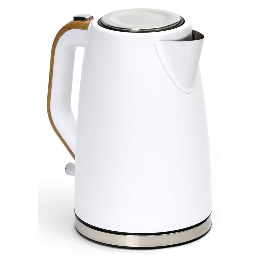 Chaleira 1,7 l 2400W/230V aço inoxidável/branco