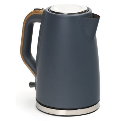 Chaleira 1,7 l 2400W/230V aço inoxidável/cinzenta