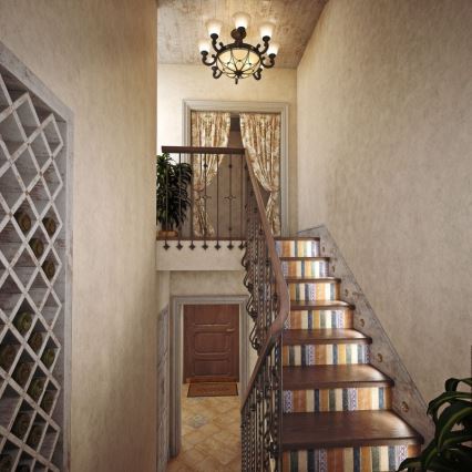 CHIARO - Candelabro suspenso MAGDALENA 12xE27/60W/230V