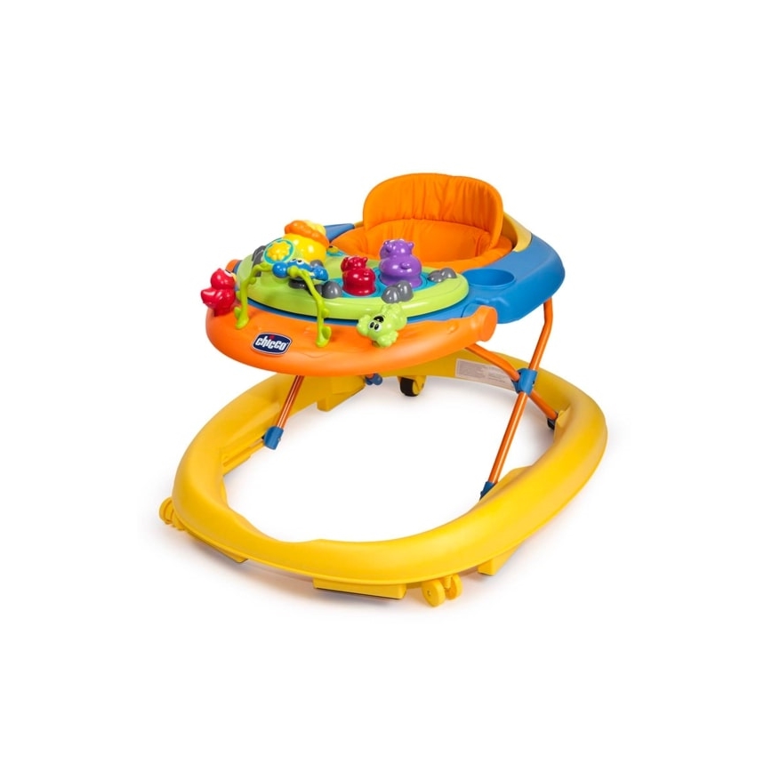 Chicco - Andarilho para bebé WALKY TALKY 2xAA amarelo/azul