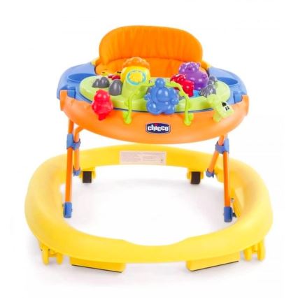 Chicco - Andarilho para bebé WALKY TALKY 2xAA amarelo/azul