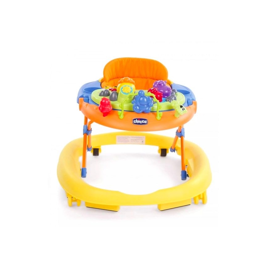 Chicco - Andarilho para bebé WALKY TALKY 2xAA amarelo/azul