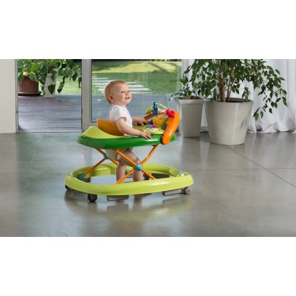 Chicco - Andarilho para bebé WALKY TALKY 2xAA verde