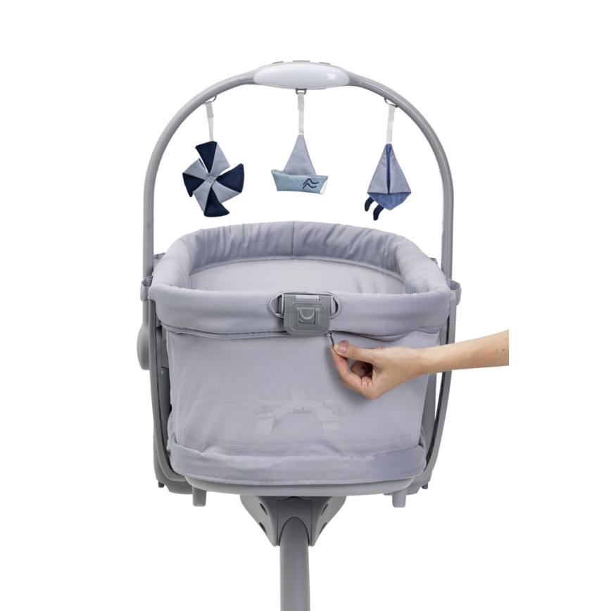 Chicco - Berço para bebés 5em1 BABY HUG PRO cinzento