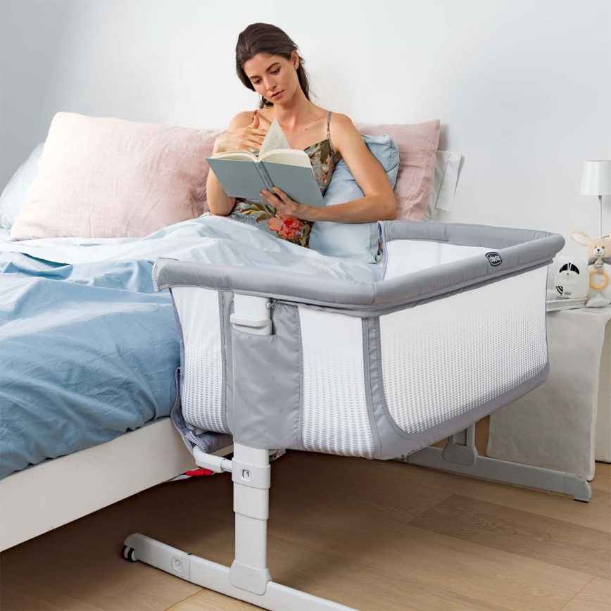 Chicco - Berço para bebés NEXT2ME AIR cinzento claro
