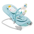 Chicco - Cadeirinha vibratória para bebé com melodia BALLOON Froggy 2xAA + 1xLR20 azul