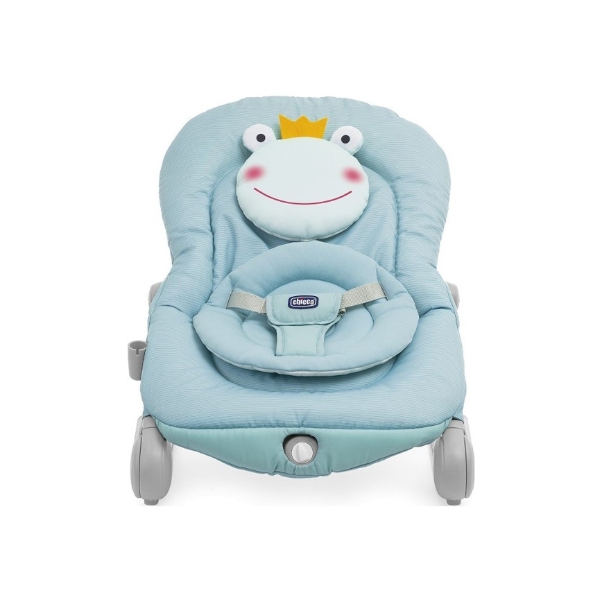 Chicco - Cadeirinha vibratória para bebé com melodia BALLOON Froggy 2xAA + 1xLR20 azul