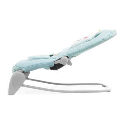 Chicco - Cadeirinha vibratória para bebé com melodia BALLOON Froggy 2xAA + 1xLR20 azul