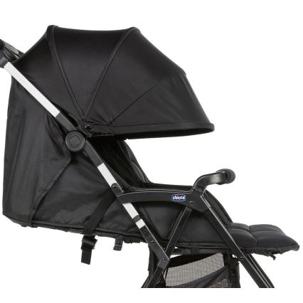 Chicco - Carrinho de bebé para gémeos OHLALA TWIN Black Noite preto