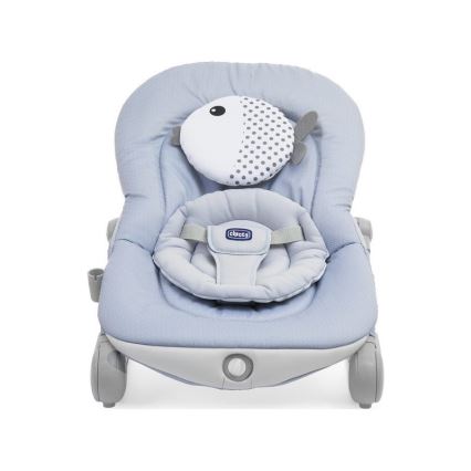 Chicco - Espreguiçadeira vibratória para bebé com melodia BALLOON Dots 2xAA + 1xLR20 azul