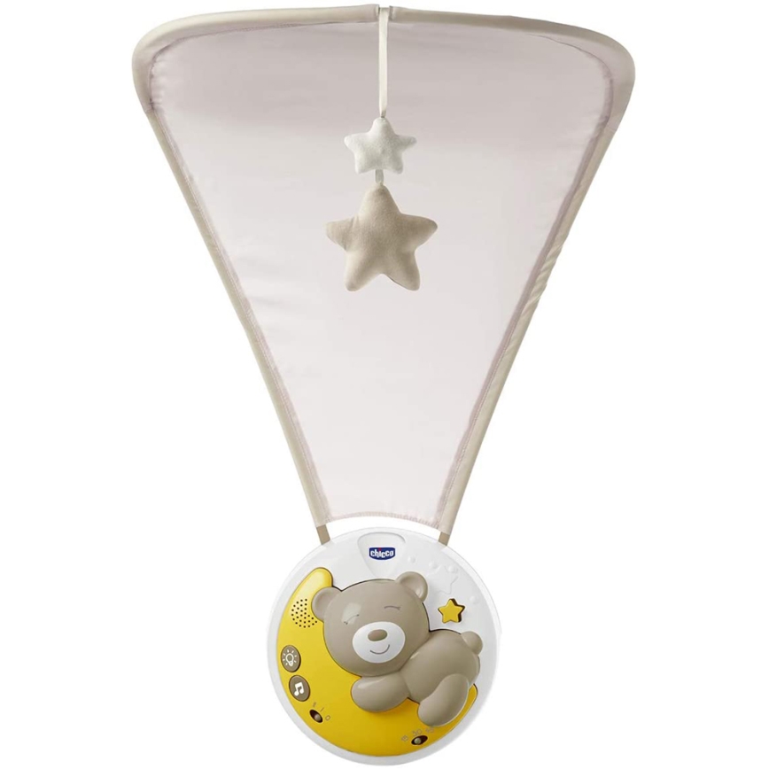 Chicco - Projetor para berço com melodia 3 em 1 NEXT2MOON 3xAA cinza