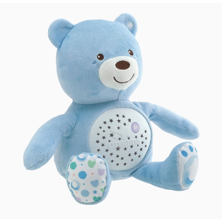 Chicco - Projetor com melodia BABY BEAR 3xAAA azul