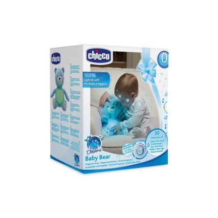 Chicco - Projetor com melodia BABY BEAR 3xAAA azul