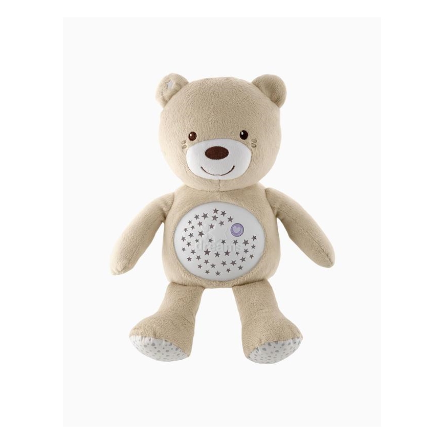 Chicco - Projetor com melodia BABY BEAR 3xAAA bege