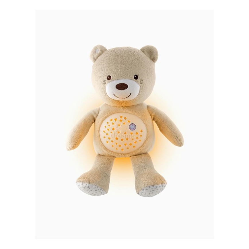 Chicco - Projetor com melodia BABY BEAR 3xAAA bege