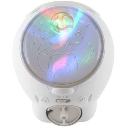 Chicco - Projetor de criança 2em1 POLAR BEAR 3xAA bege