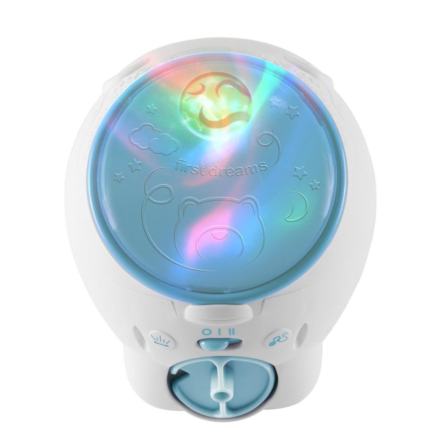 Chicco - Projetor infantil 2 em 1 URSO POLAR 3xAA azul