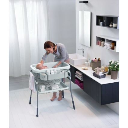Chicco - Trocador com banheira CUDDLE&BUBBLE cinza