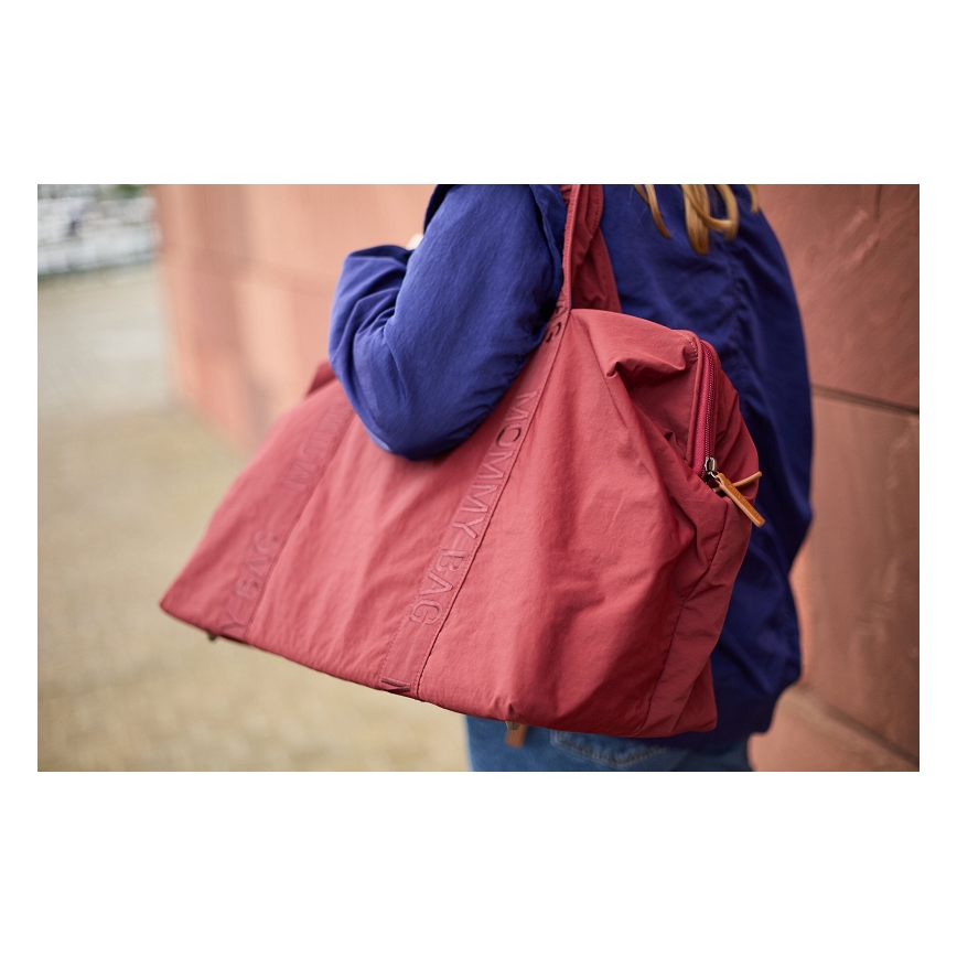 Childhome - Mala de muda da roupa MOMMY BAG vermelho