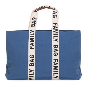 Childhome - Mala de viagem FAMILY BAG CANVAS azul