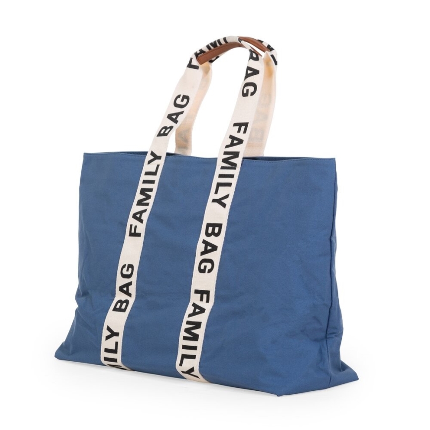 Childhome - Mala de viagem FAMILY BAG CANVAS azul