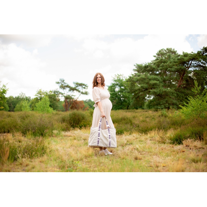 Childhome - Mala de viagem FAMILY BAG CANVAS branco