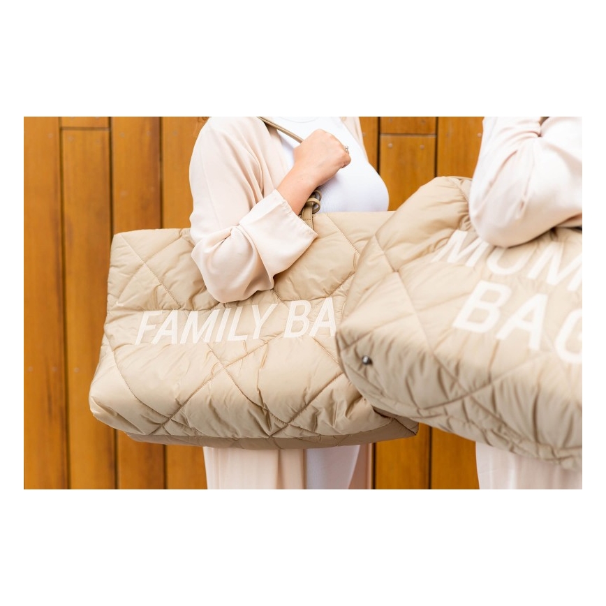 Childhome - Mala de viagem FAMILY BAG PUFFERED creme
