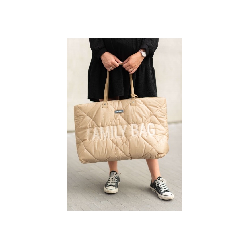 Childhome - Mala de viagem FAMILY BAG PUFFERED creme
