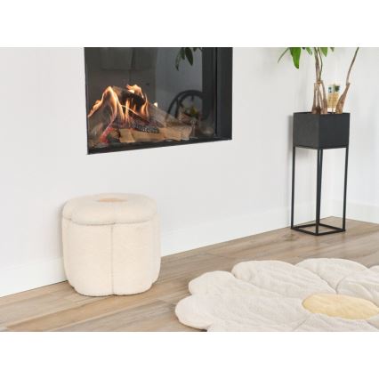 Childhome - Pufe FLOR diâmetro 35 cm creme