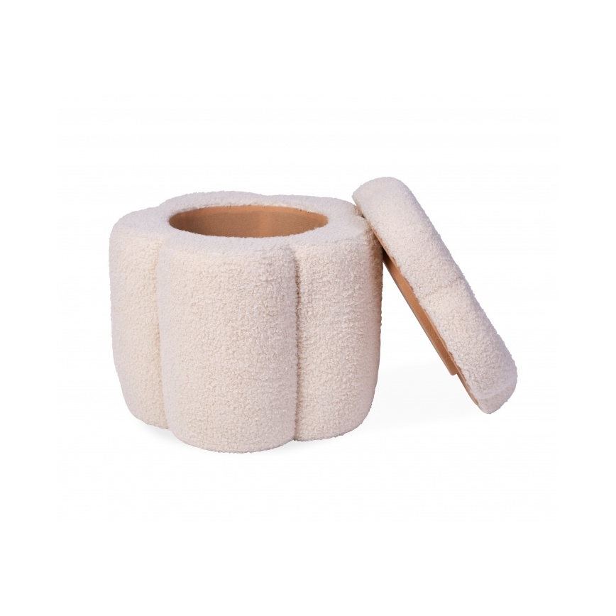Childhome - Pufe FLOR diâmetro 35 cm creme