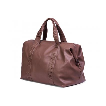 Childhome - Saco de muda da roupa MOMMY BAG LEATHER castanho