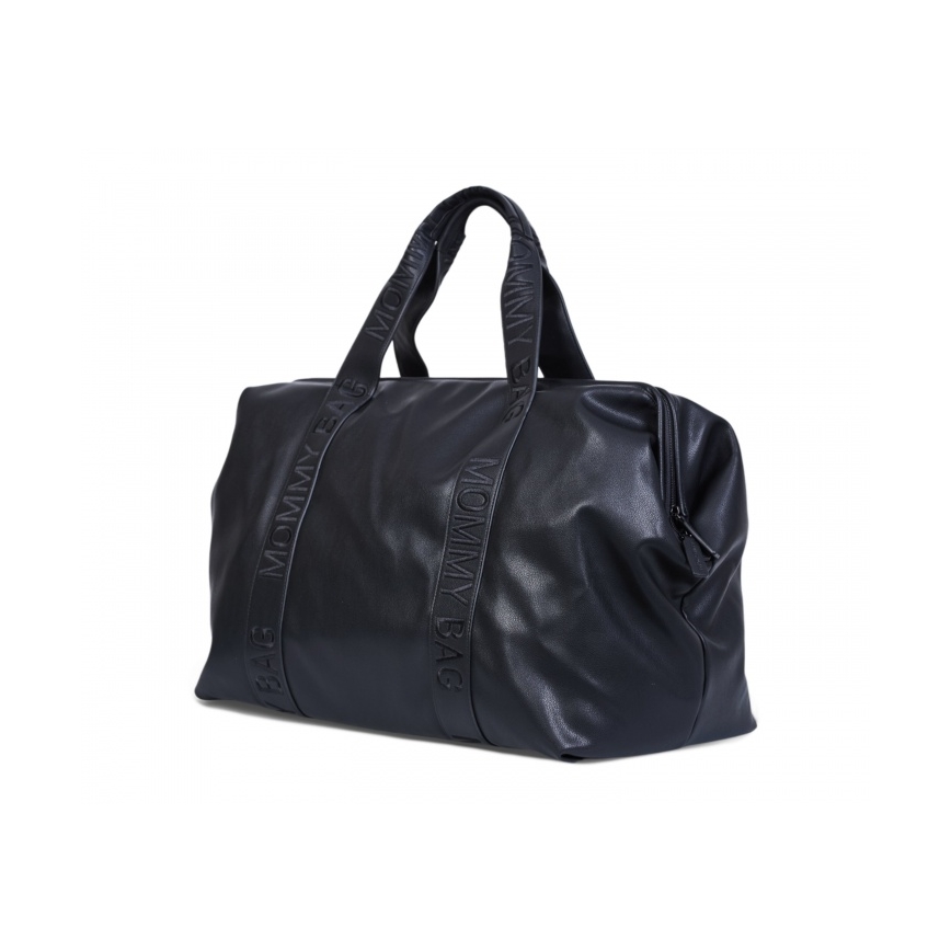Childhome - Saco de muda da roupa MOMMY BAG LEATHER preto