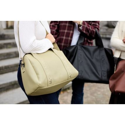 Childhome - Saco de muda da roupa MOMMY CLUB LEATHER bege