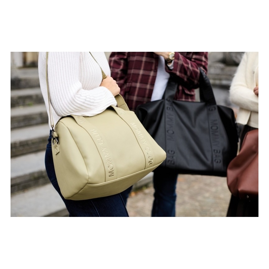 Childhome - Saco de muda da roupa MOMMY CLUB LEATHER bege