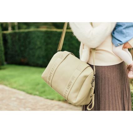 Childhome - Saco de muda da roupa MOMMY CLUB LEATHER bege