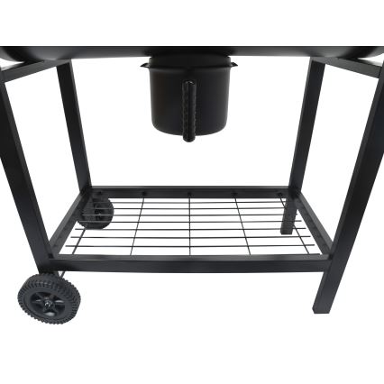 Churrasqueira a carvão preto/ madeira