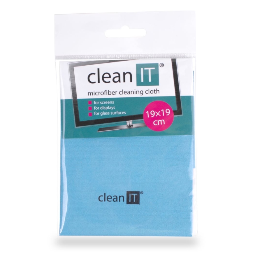 CLEAN IT CL-710 - Pano de limpeza de microfibras 19x19 cm azul